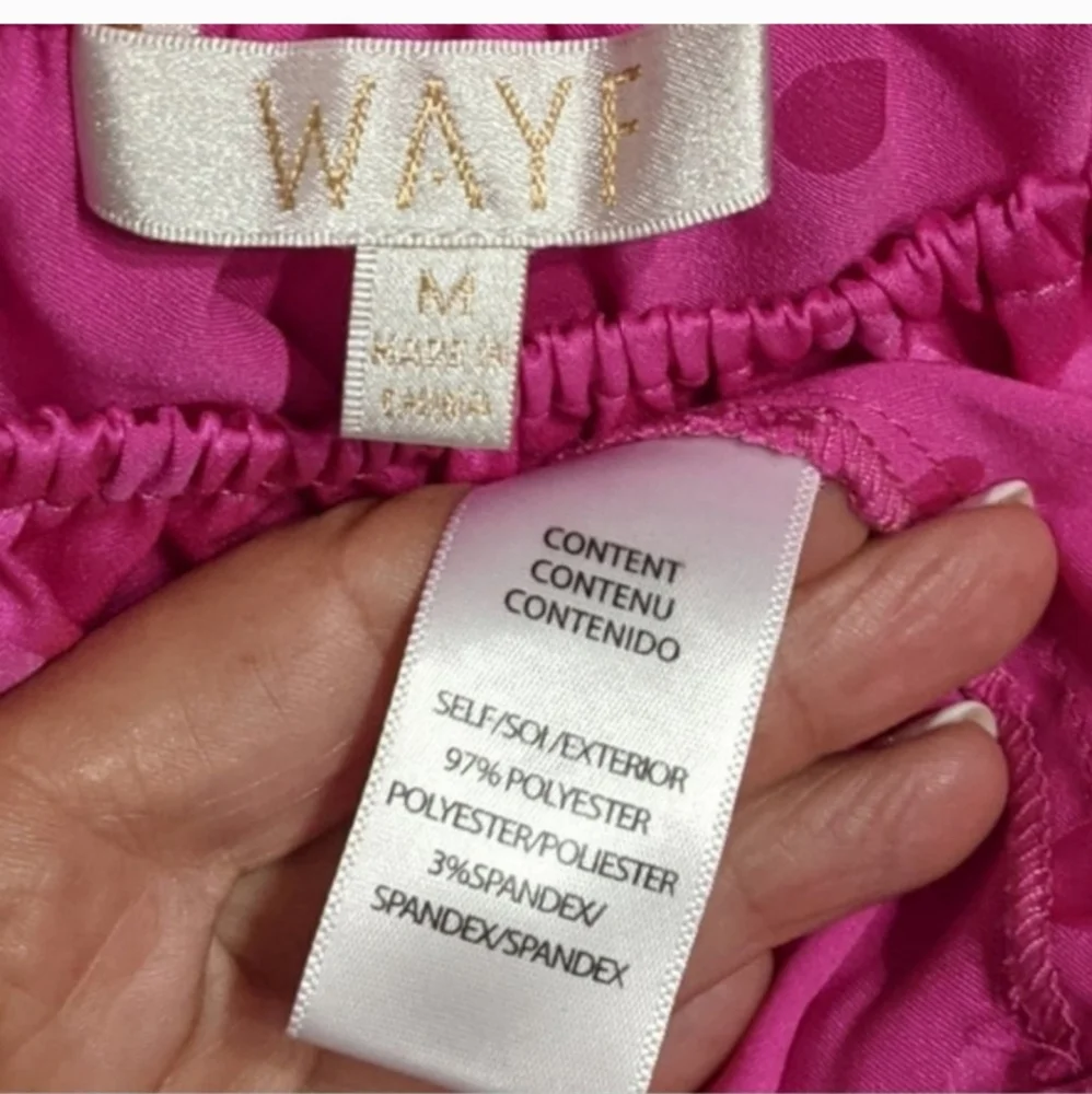 Wayf PINK "Dawn" Color pattern: magenta dots, Long Sleeve, perfect for Spring - Picture 9 of 11